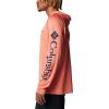 Columbia Men’s Terminal Tackle Big & Tall Hoodie(Faded Peach/Collegiate Navy Logo)