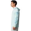 Columbia Men’s Terminal Tackle Big & Tall Hoodie(Icy Morn/Canyon Blue Logo)