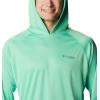 Columbia Men’s Terminal Tackle Big & Tall Hoodie(Light Jade/Metal Logo)