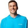 Columbia Men’s Terminal Tackle Big & Tall Hoodie(Ocean Blue/White Logo)