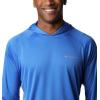 Columbia Men’s Terminal Tackle Big & Tall Hoodie(Vivid Blue/Cool Grey Logo)
