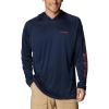 Collegiate Navy/Sunset Red Logo