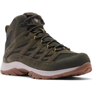 Columbia Men’s Crestwood Mid Waterproof Hiking Boots(Deep Olive Stinger)