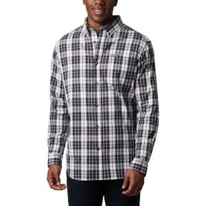 Columbia Men’s Rapid Rivers Ii Long Sleeve Shirt(White Traditional Plaid)
