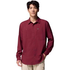 Columbia Mens Silver Ridge Utility Lite Long Sleeve(Rich Wine)