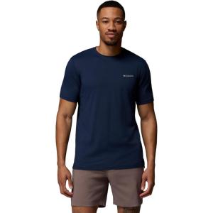 Columbia Mens Tech Trail Utility Short Sleeve Crew(Collegiate Navy)