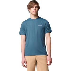Columbia Mens Tech Trail Utility Short Sleeve Crew(Everblue)