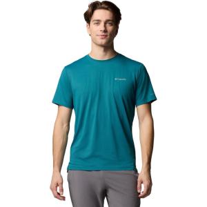 Columbia Mens Tech Trail Utility Short Sleeve Crew(River Blue)