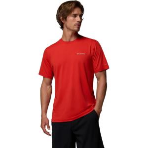 Columbia Mens Tech Trail Utility Short Sleeve Crew(Super Sonic)