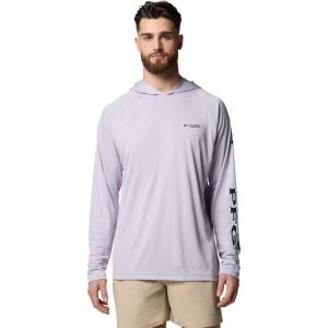 Columbia Men’s Terminal Tackle Big & Tall Hoodie(Lavender Pearl/Black Logo)