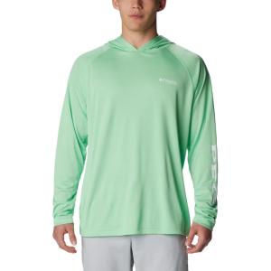 Columbia Men’s Terminal Tackle Big & Tall Hoodie(Ocean Mint/White Logo)