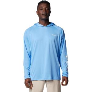 Columbia Men’s Terminal Tackle Big & Tall Hoodie(White Cap/White Logo)