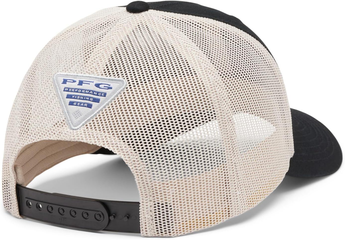 imageColumbia Unisex Unisex PFG Fish Flag Mesh Snap Back Hat BlackDark Stone One Size