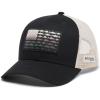 Columbia Unisex Unisex PFG Fish Flag Mesh Snap Back Hat, Black/Dark Stone, One Size