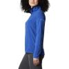 Columbia womens Glacial Iv 1/2 Zip(Lapis Blue/Dark Nocturnal)