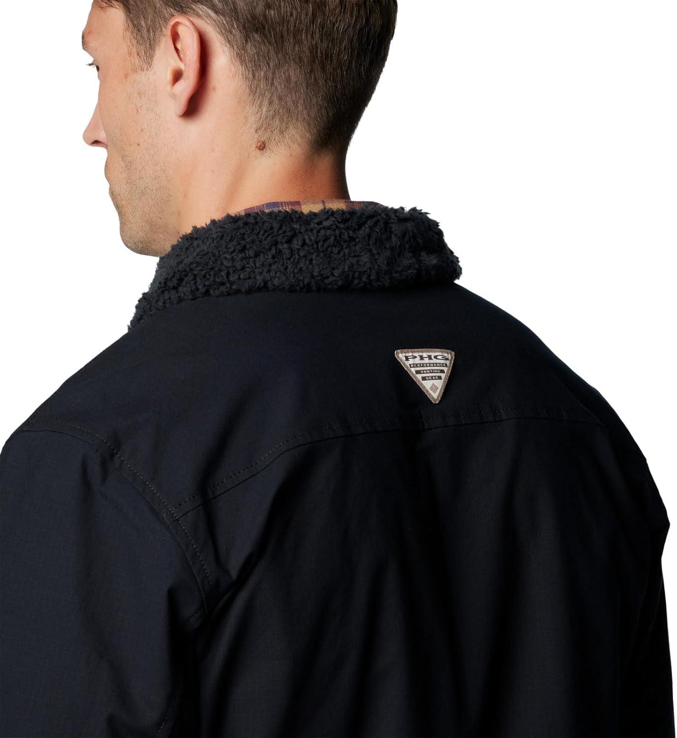 imageColumbia Mens Roughtail Utility JacketBlackTimberwoods Camo