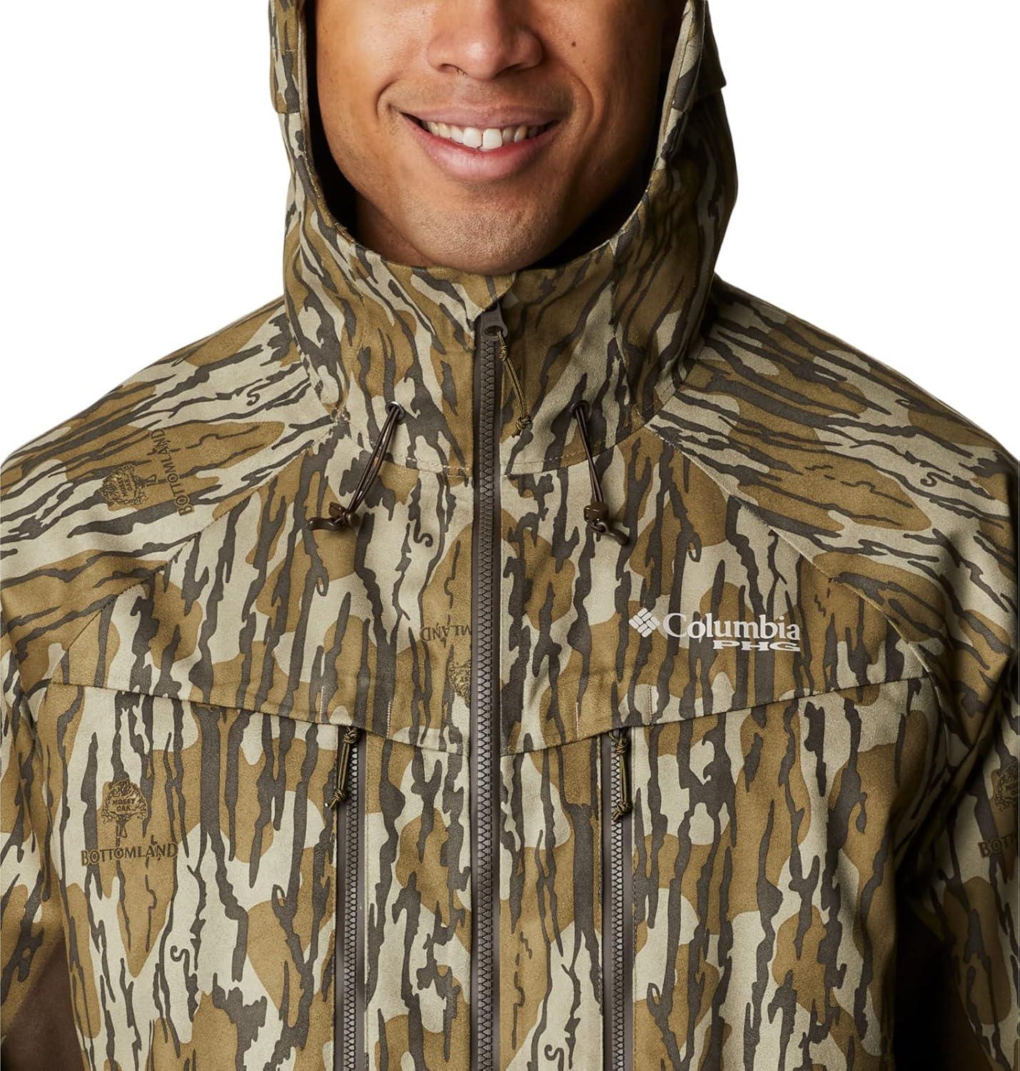 imageColumbia Mens Trophy Rack Silent Rain JacketMossy Oak Bottomland