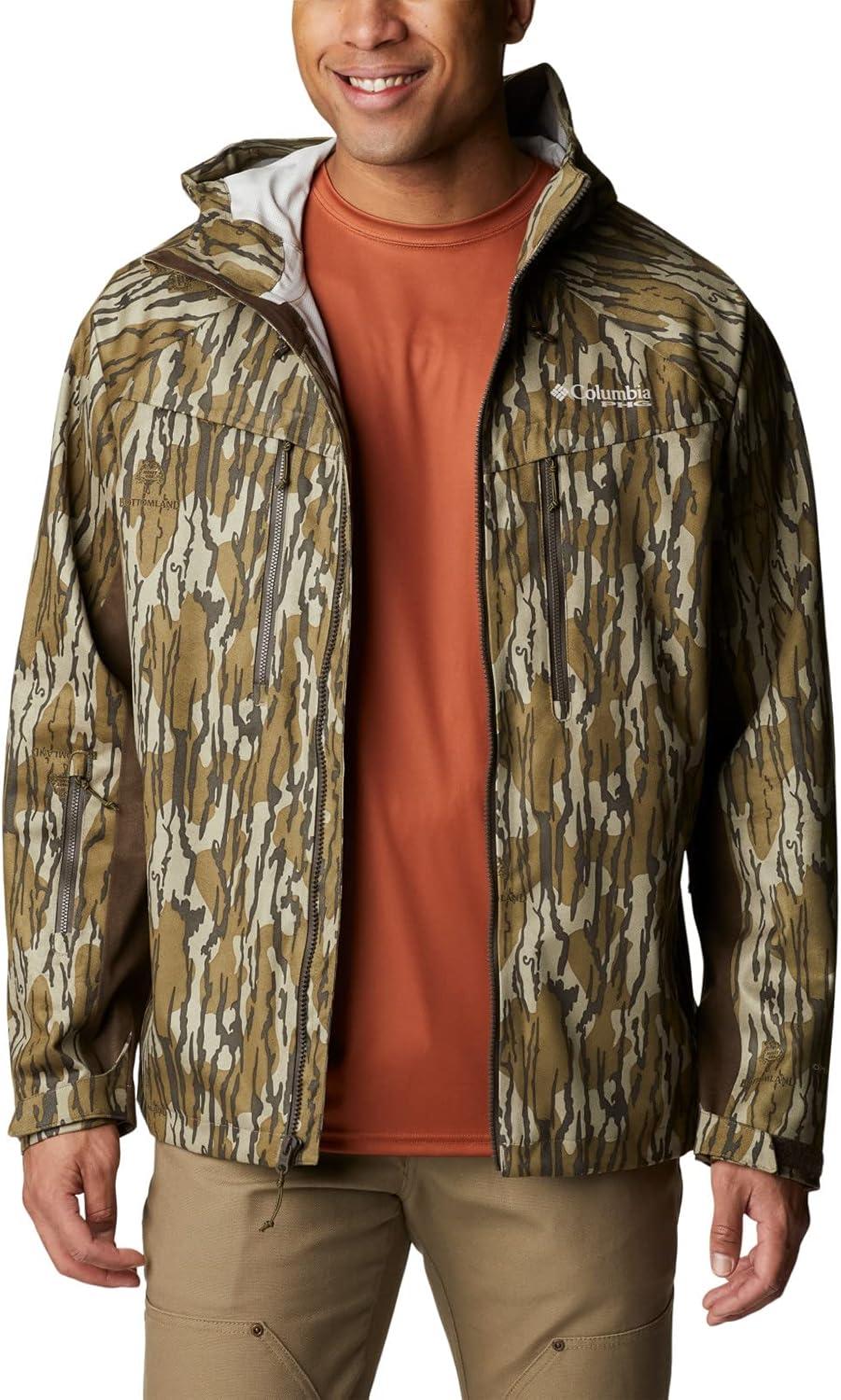 imageColumbia Mens Trophy Rack Silent Rain JacketMossy Oak Bottomland