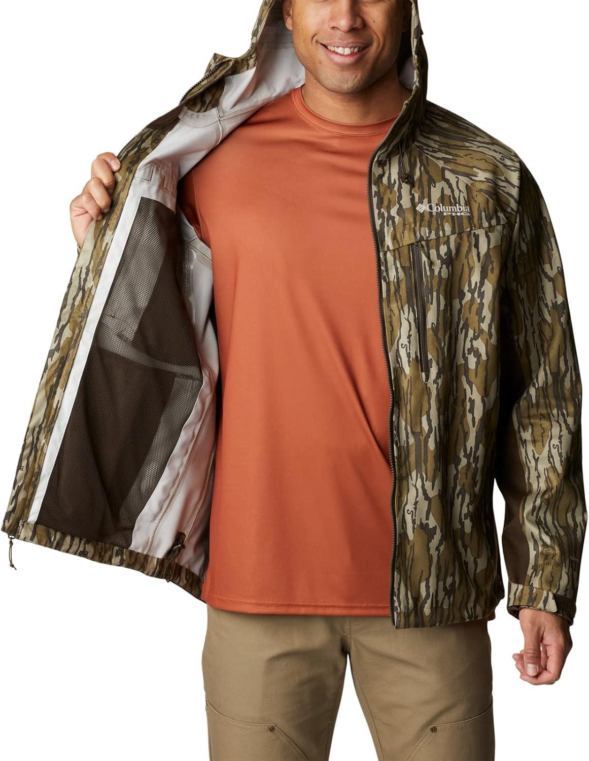 imageColumbia Mens Trophy Rack Silent Rain JacketMossy Oak Bottomland