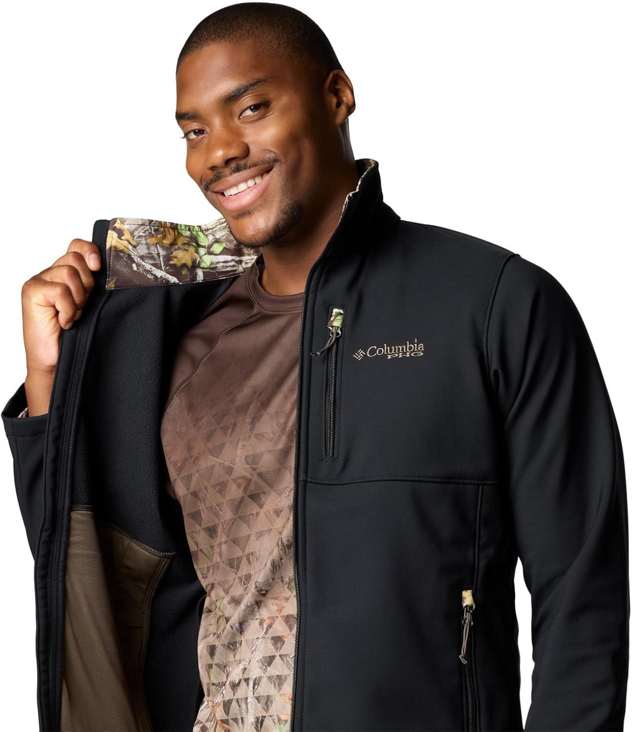 imageColumbia mens Phg Ascender Ii Softshell JacketBlackTimberwoods Camo