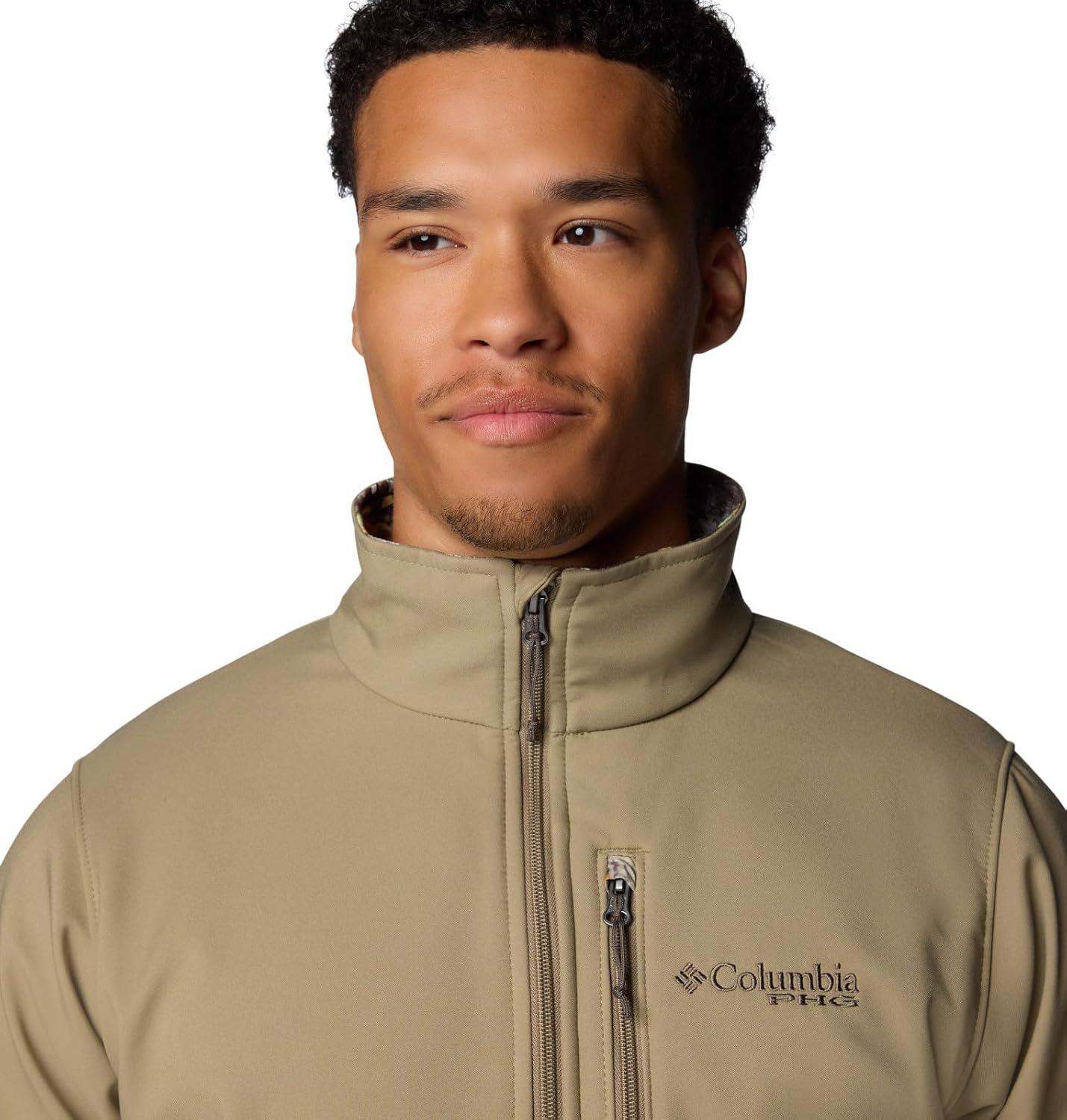 imageColumbia mens Phg Ascender Ii Softshell JacketFlaxTimberwoods Camo