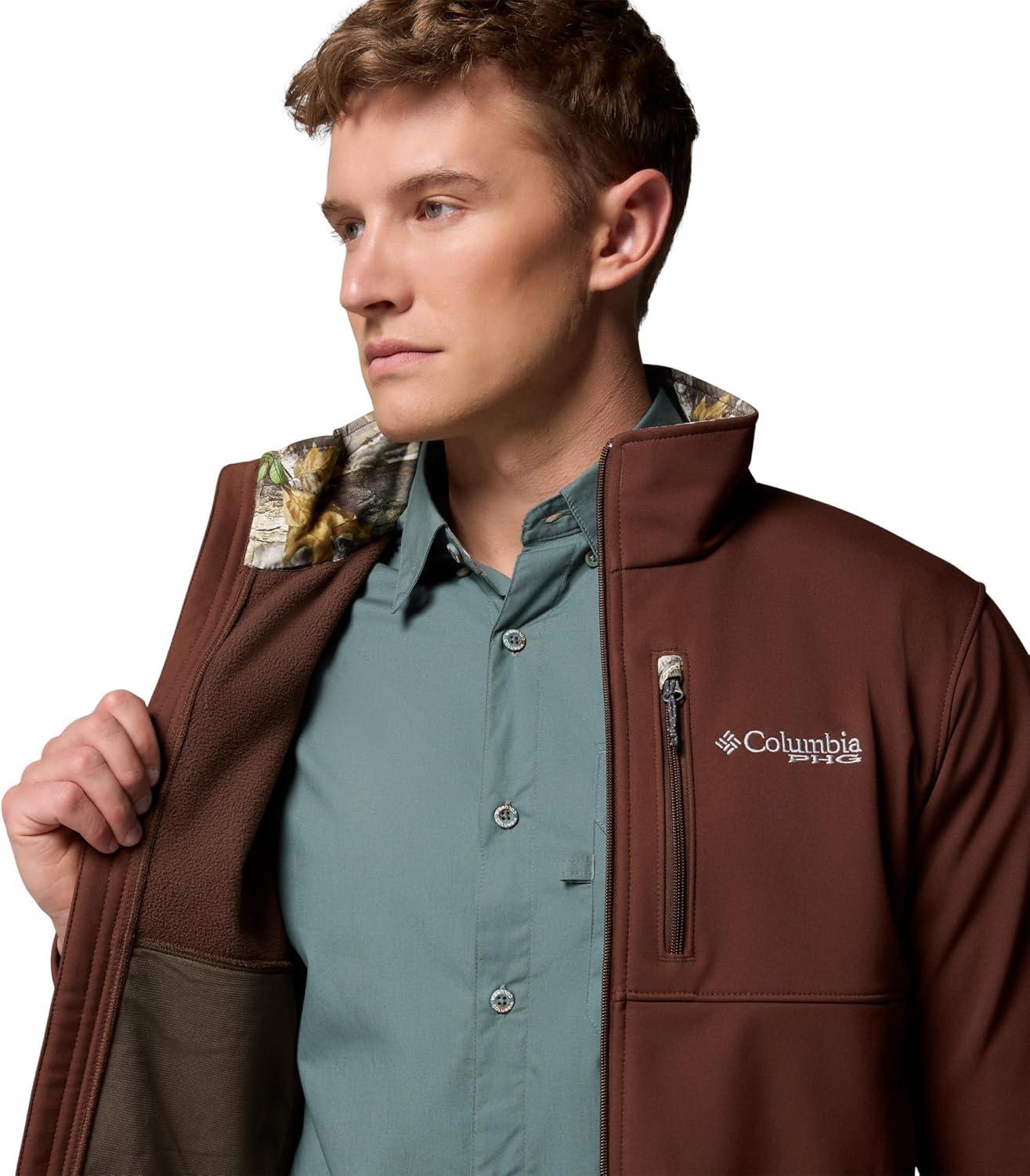 imageColumbia mens Phg Ascender Ii Softshell JacketTobaccoTimberwoods Camo