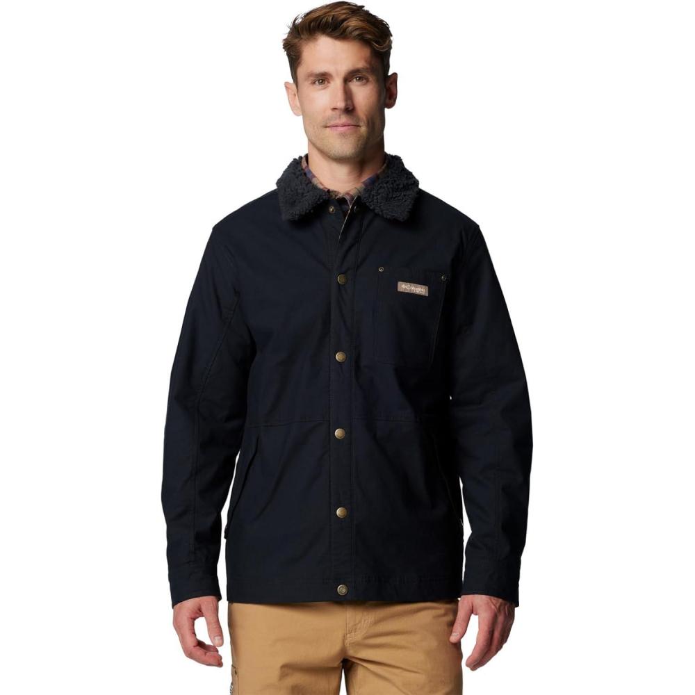imageColumbia Mens Roughtail Utility JacketBlackTimberwoods Camo