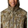 Columbia Mens Trophy Rack Silent Rain Jacket(Mossy Oak Bottomland)