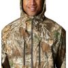 Columbia Mens Trophy Rack Silent Rain Jacket(Realtree Edge)