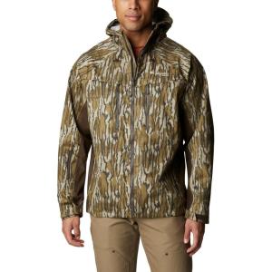 Columbia Mens Trophy Rack Silent Rain Jacket(Mossy Oak Bottomland)