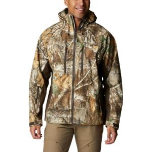 Columbia Mens Trophy Rack Silent Rain Jacket(Realtree Edge)