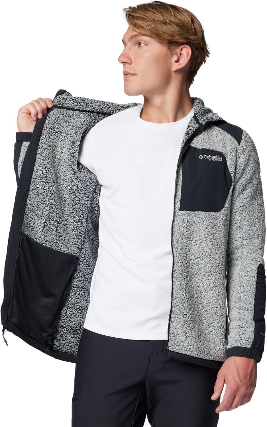 imageColumbia Mens Arctic Crest Sherpa Full ZipWhiteBlack