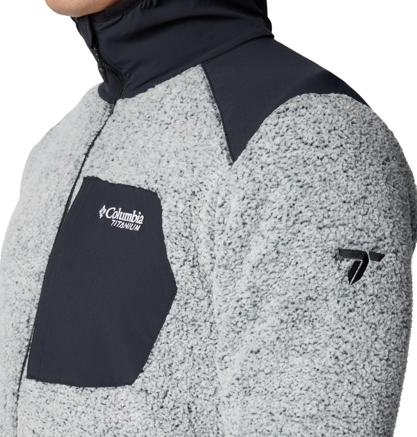 imageColumbia Mens Arctic Crest Sherpa Full ZipWhiteBlack