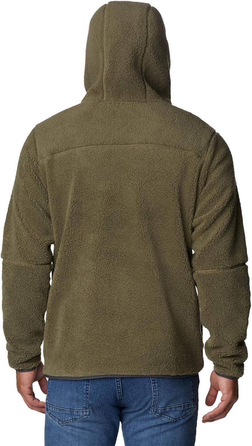 imageColumbia Mens Rugged Ridge III Sherpa Pullover HoodieStone Green