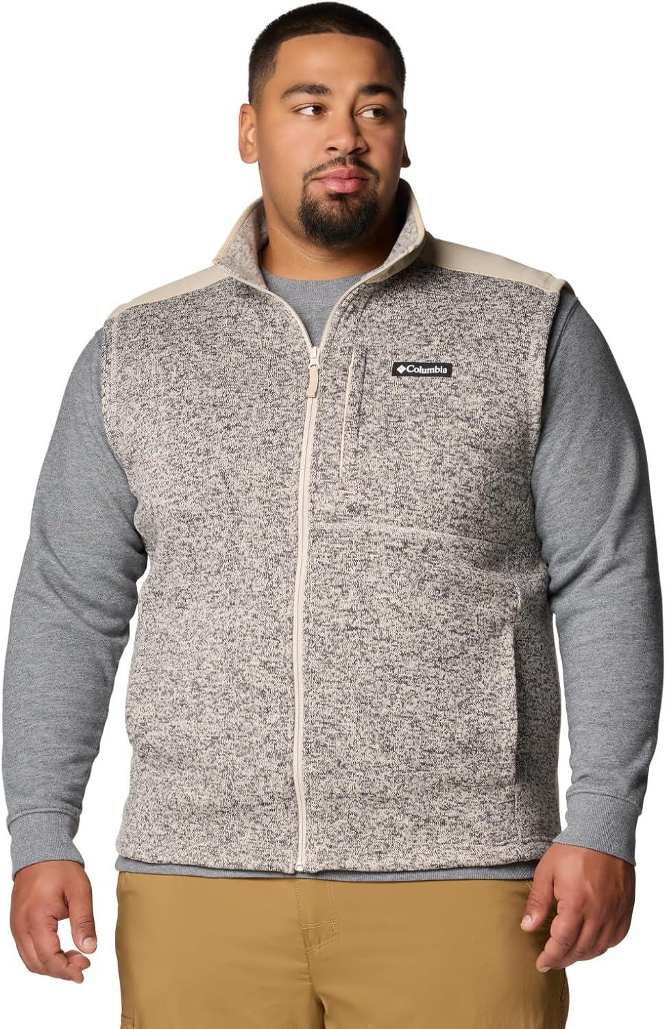 imageColumbia Mens Sweater Weather Vest IIDark Stone HeatherAncient Fossil