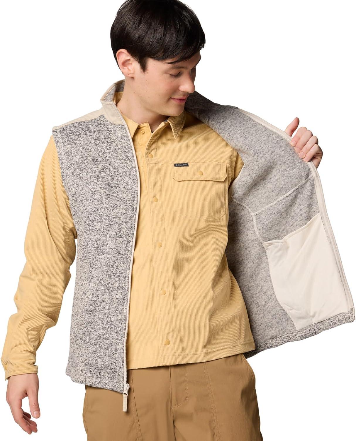 imageColumbia Mens Sweater Weather Vest IIDark Stone HeatherAncient Fossil