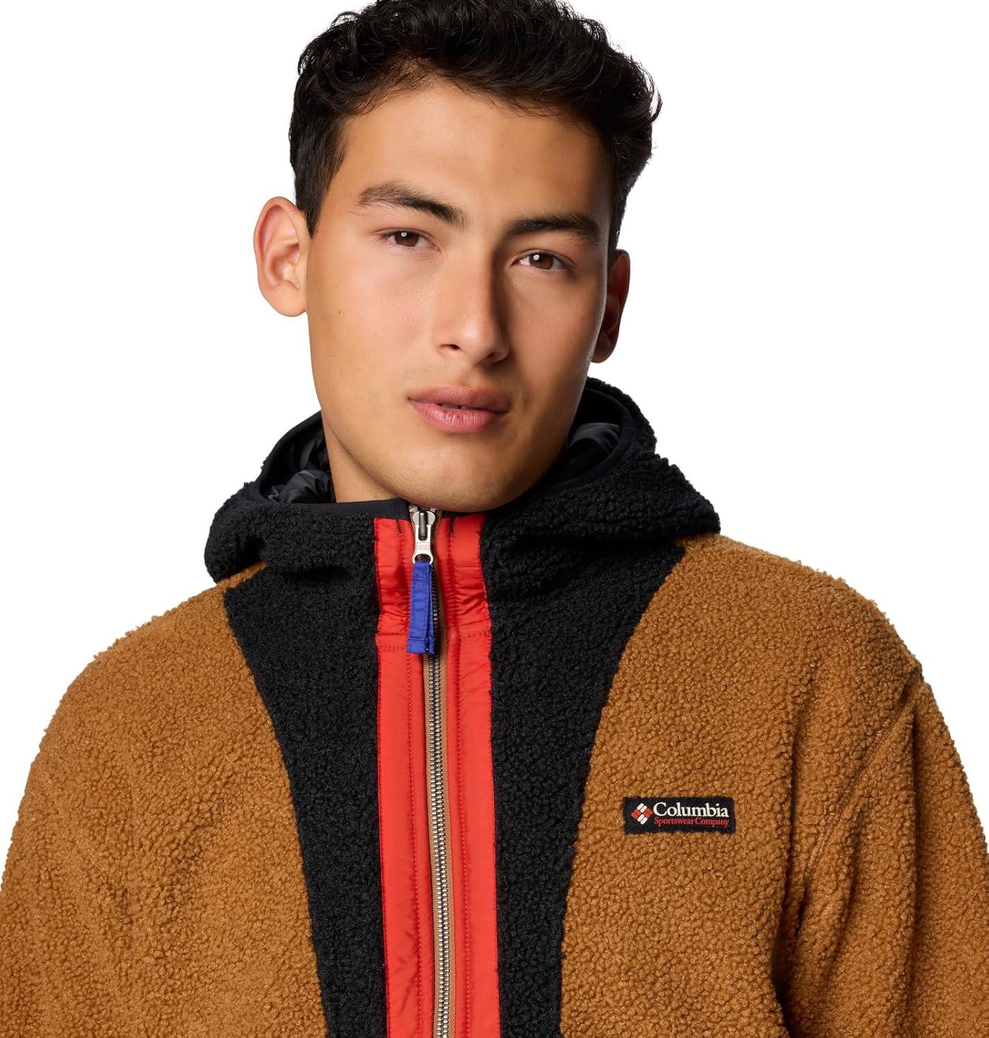 imageColumbia mens Backbowl II Remastered Full Zip HoodieCamel BrownBlack