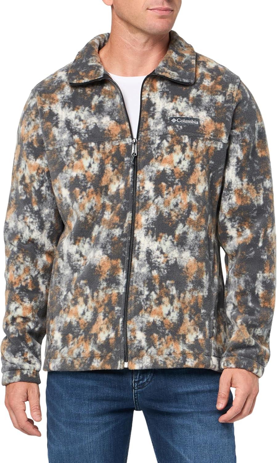 imageColumbia mens Steens Mountain Printed JacketDark Stone Timberwild
