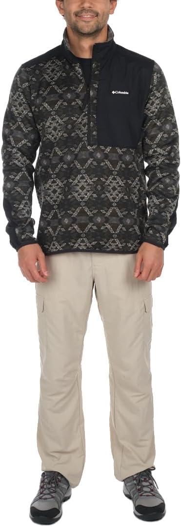 imageColumbia mens Sweater Weather Half ZipBlack Blanket PrintBlack Lodge