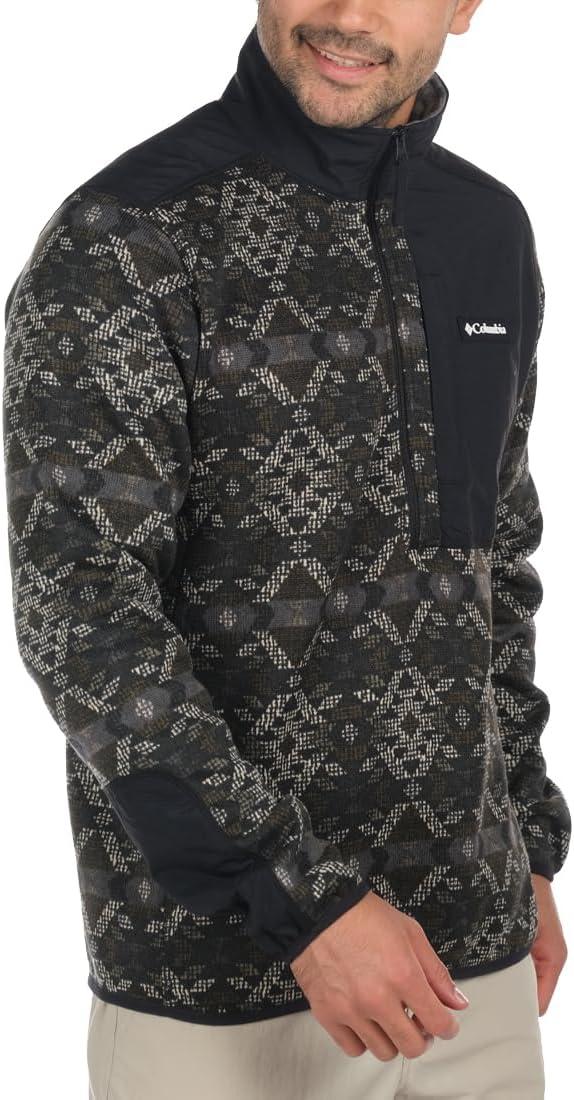 imageColumbia mens Sweater Weather Half ZipBlack Blanket PrintBlack Lodge