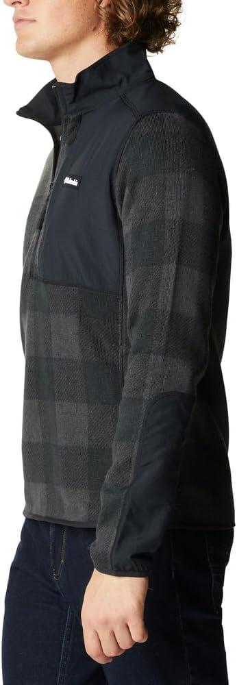 imageColumbia mens Sweater Weather Half ZipBlack Camo BuffaloBlack