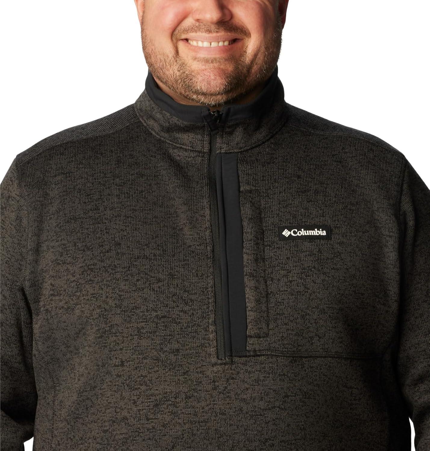 imageColumbia mens Sweater Weather Half ZipBlack HeatherBlack