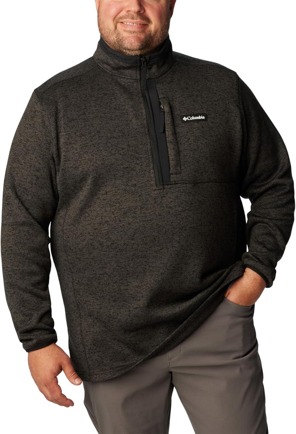 imageColumbia mens Sweater Weather Half ZipBlack HeatherBlack
