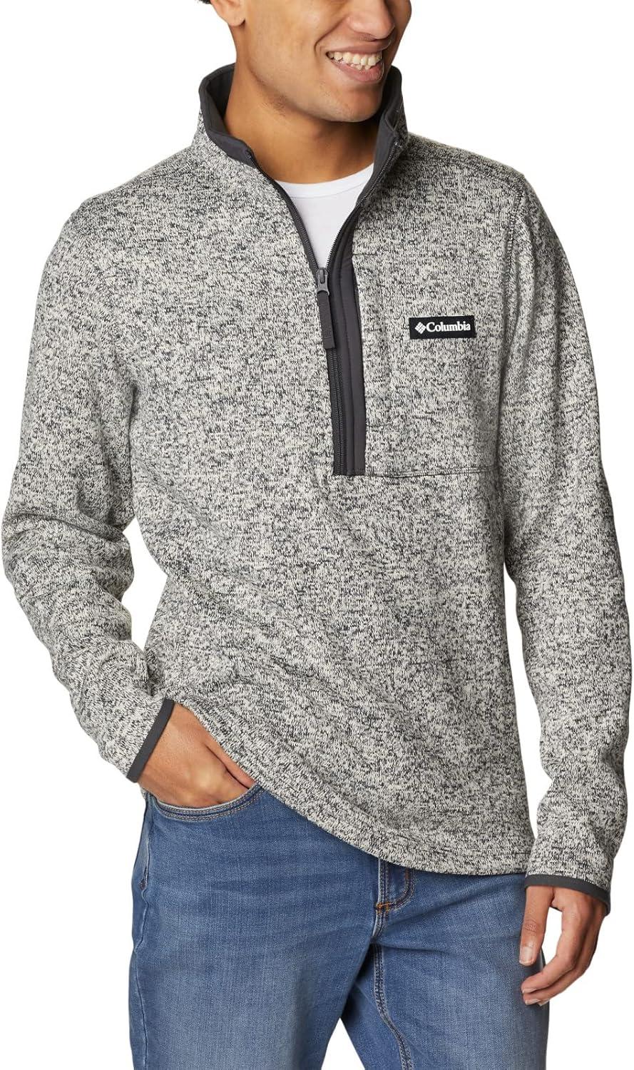 imageColumbia mens Sweater Weather Half ZipChalk HeatherShark