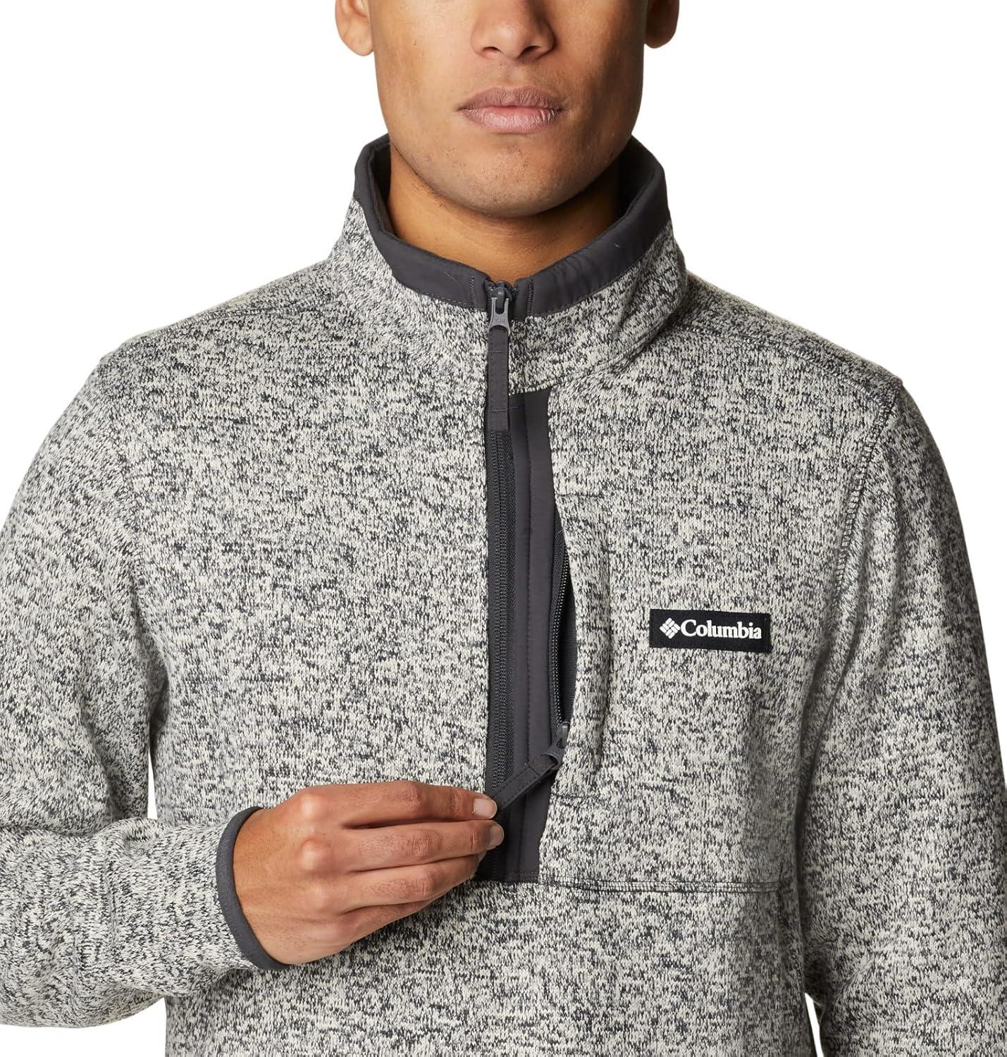 imageColumbia mens Sweater Weather Half ZipChalk HeatherShark