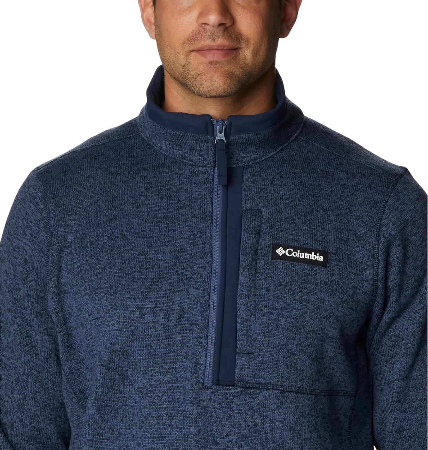 imageColumbia mens Sweater Weather Half ZipDark Mountain HeatherDark Mountain