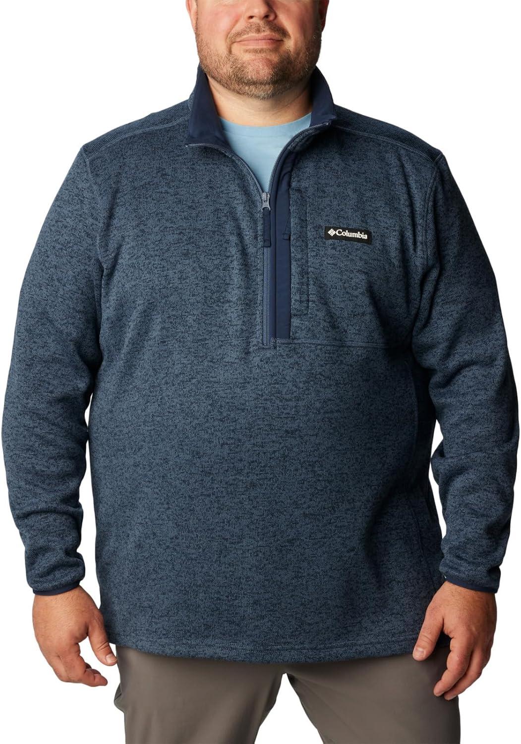 imageColumbia mens Sweater Weather Half ZipDark Mountain HeatherDark Mountain