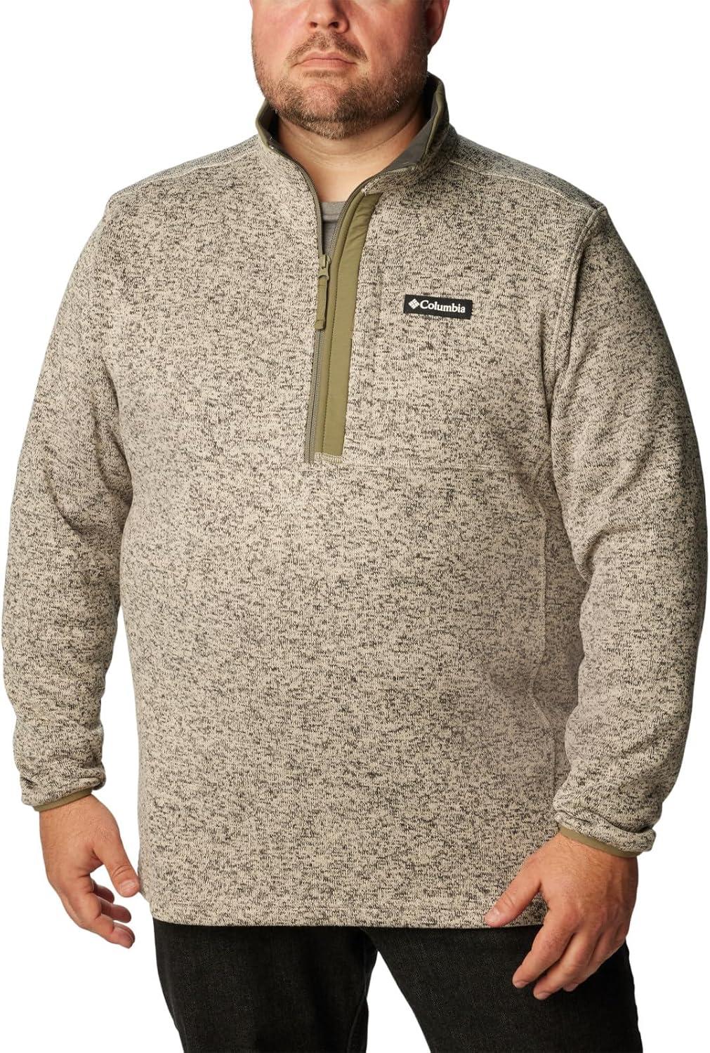 imageColumbia mens Sweater Weather Half ZipDark Stone HeatherStone Green