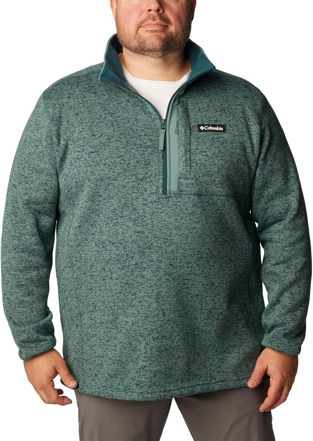 imageColumbia mens Sweater Weather Half ZipNight Wave HeatherMetal