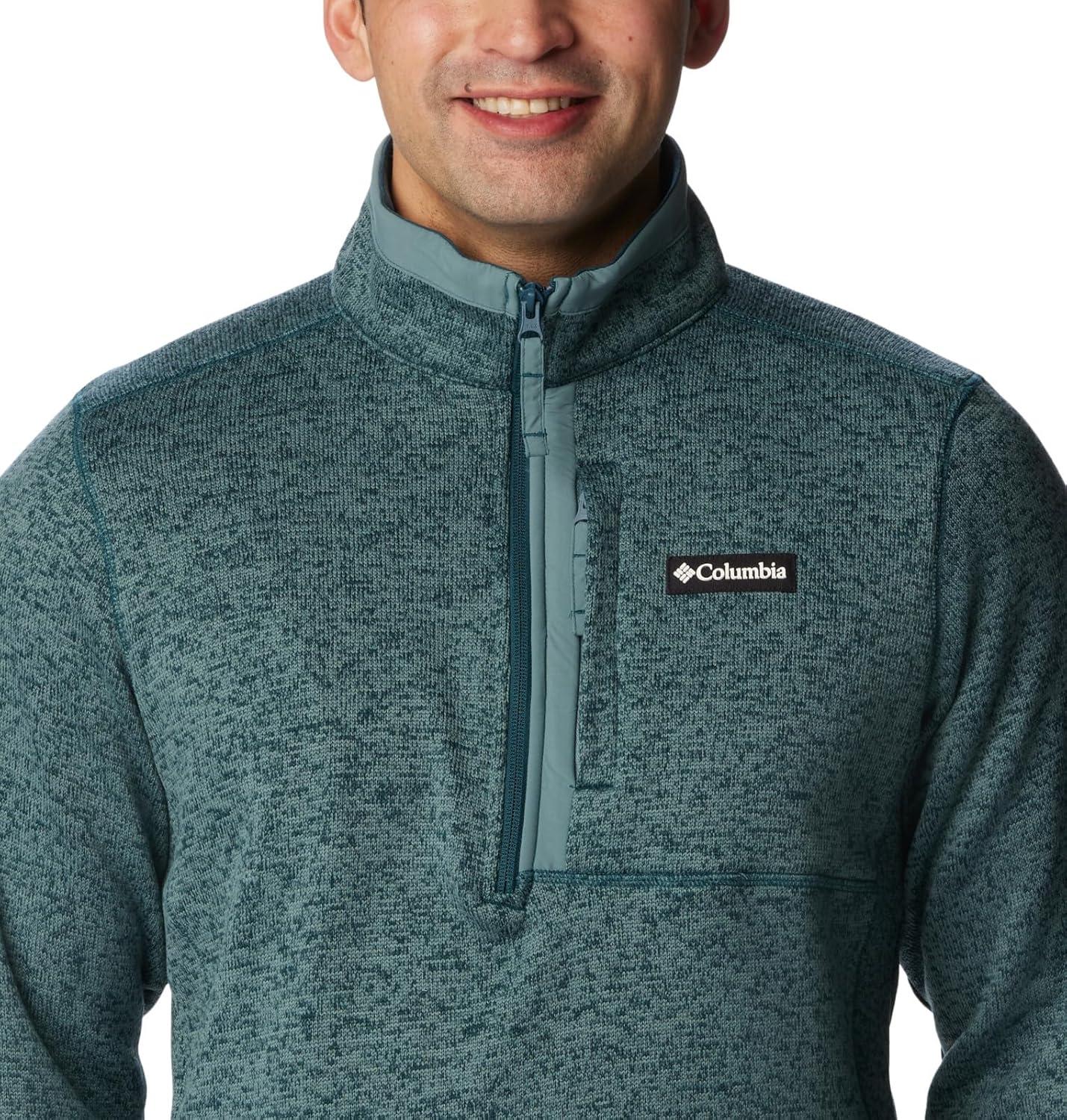 imageColumbia mens Sweater Weather Half ZipNight Wave HeatherMetal